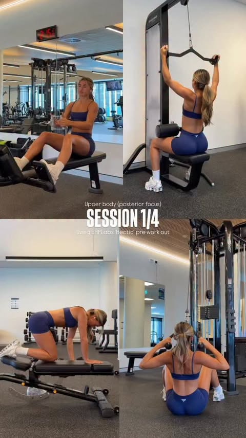 Instagram post by @lillyjanebabicc for EHPlabs. Caption reads: New launch 🚨

The ‘Hectic’ pre workout range has....