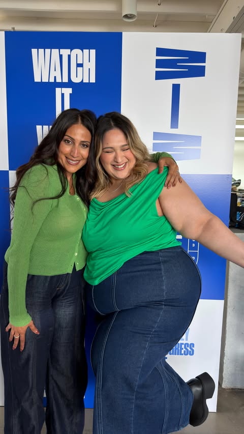 Instagram post by @nancys_journey for WeightWatchers. Caption reads: [...] so much fun on set with @weightwatchers....