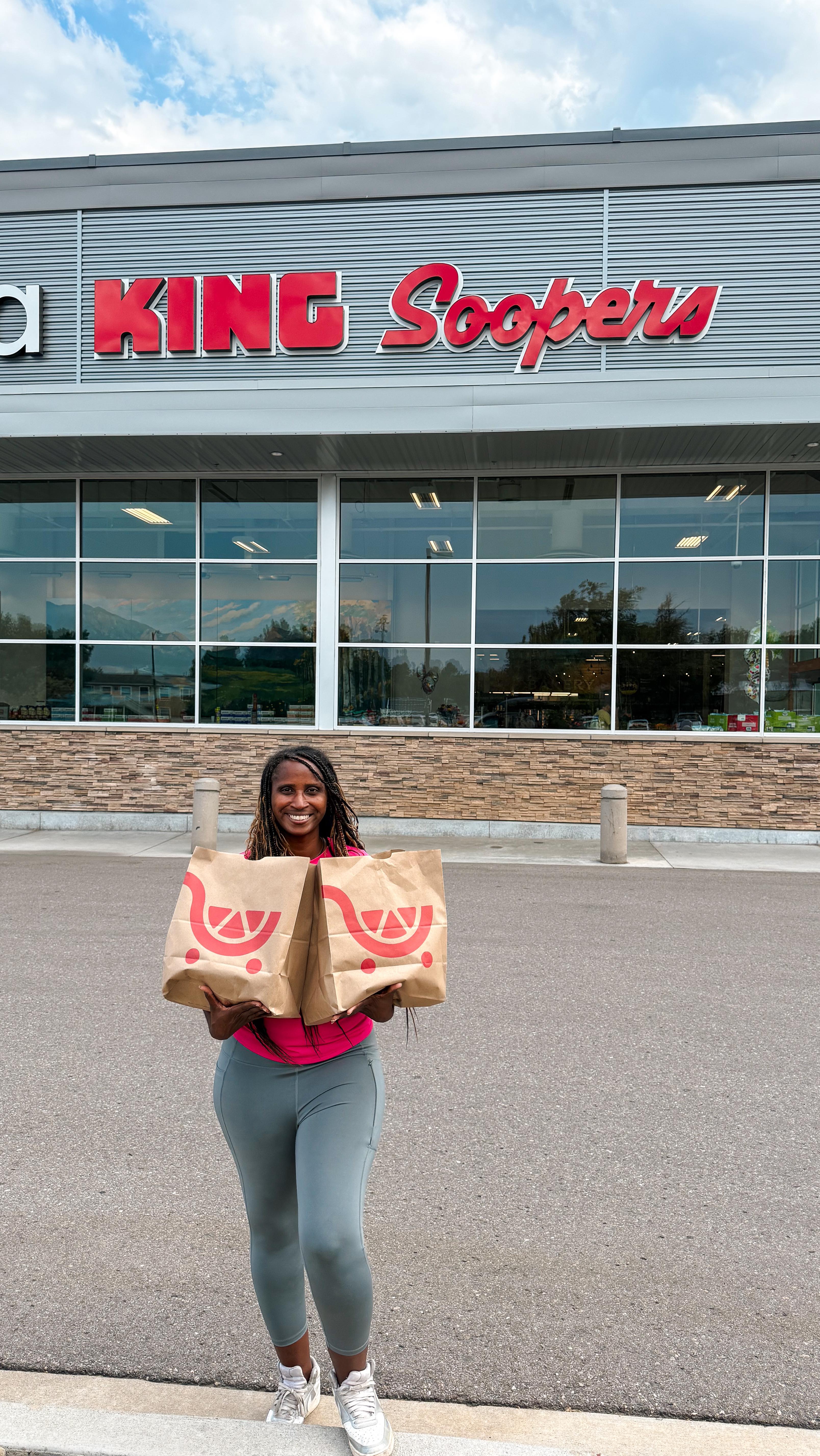 Instagram post by @blackadventuremom for King Soopers. Caption reads: #AD Is Back to School as busy for you as it is for....