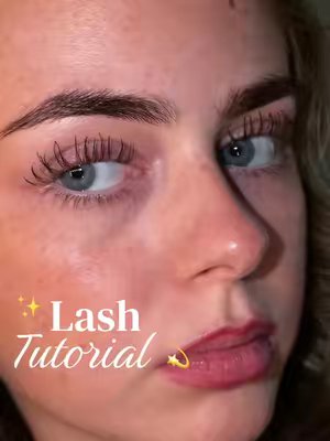 TikTok post by @ameliatrattles_ for By Boss Babes. Caption reads: Since everyone only cares about my lashes, here’s....