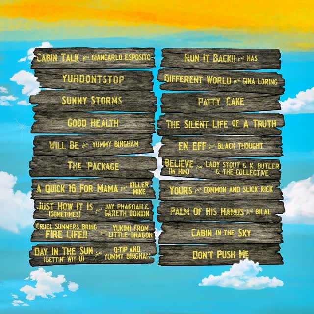 Instagram post by @plugwondelasoul for Mass Appeal. Caption reads: The official tracklist for our new album “Cabin In....