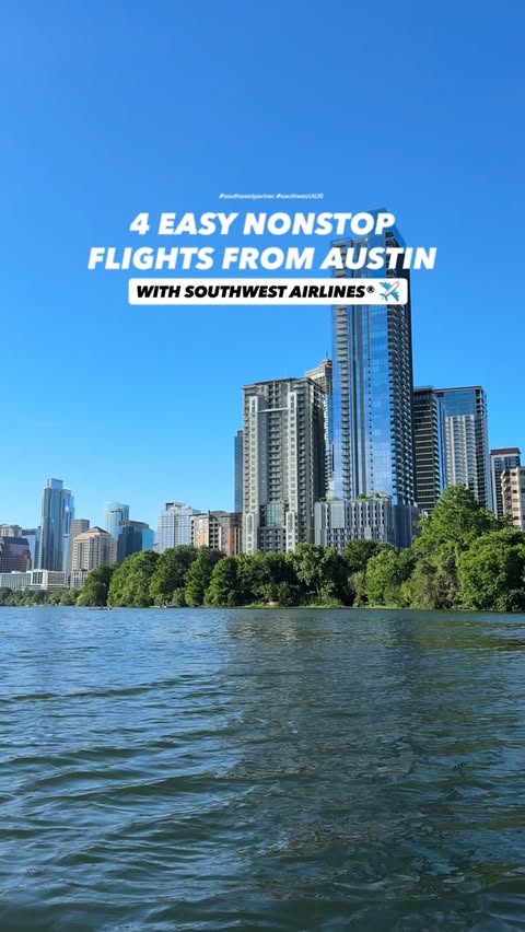 Instagram post by @365thingsaustin for Southwest Airlines. Caption reads: [...] #SouthwestAUS *Based on Southwest Airlines’....