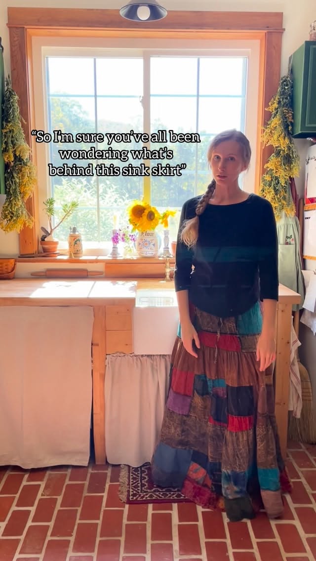 Instagram post by @brookandbramblefarm for SimPure. Caption reads: [...] with my well water saga, you’ll know....