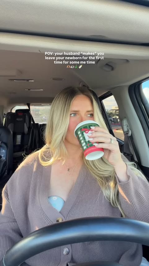 Instagram post by @brookescheurn for Elvie. Caption reads: Going out on my first outing without Wilder....