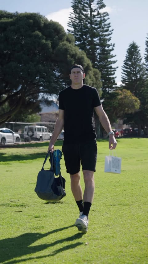Instagram post by @masonsixtencox for Specsavers. Caption reads: [...] the gym, on the track or on the go,....
