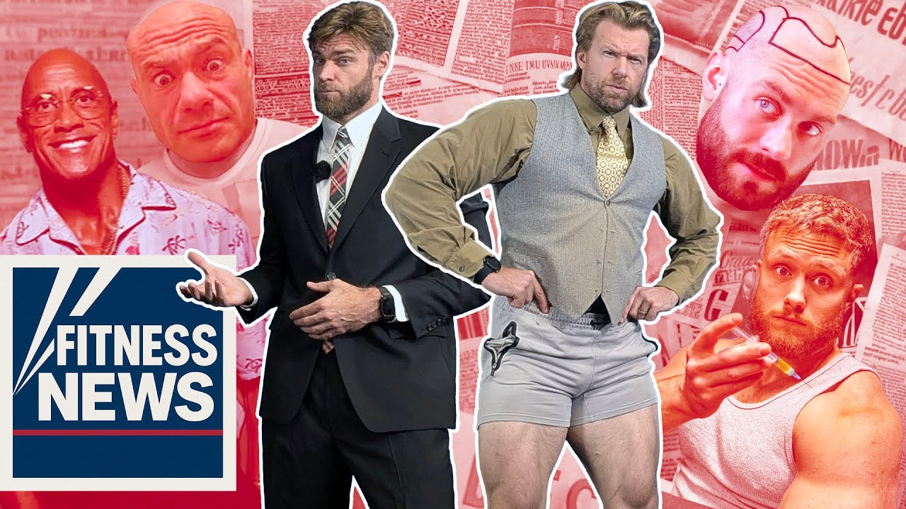 YouTube post by @buffdudes for David Protein. Caption reads: 2025 Fitness Year in Review: ALL The Gym Drama,....