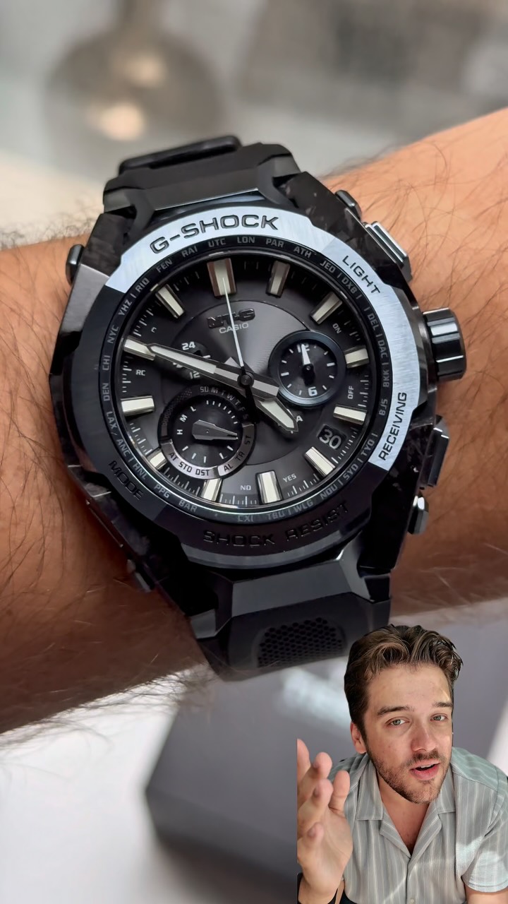 Instagram post by @benswatches for G-SHOCK. Caption reads: The G-Shock MT-G Series is here with a new AI....