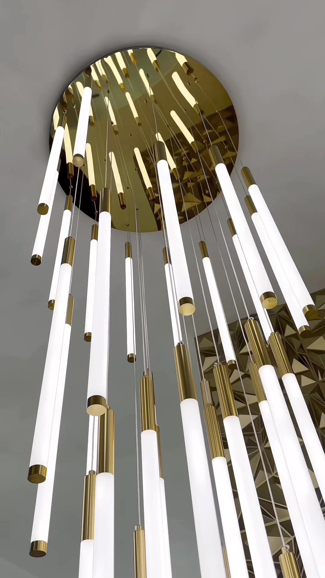 TikTok post by @nittas_homeandstyle for MOD LIGHTING. Caption reads: [...] my beautiful staircase lighting from @MOD....