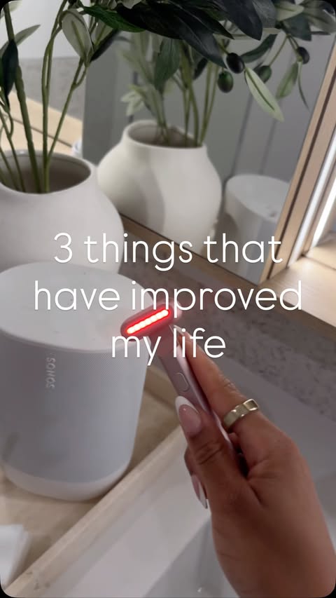 Instagram post by @jazturner16 for Sonos. Caption reads: [...] Ring, @solawave Red Light Wand, and @sonos....