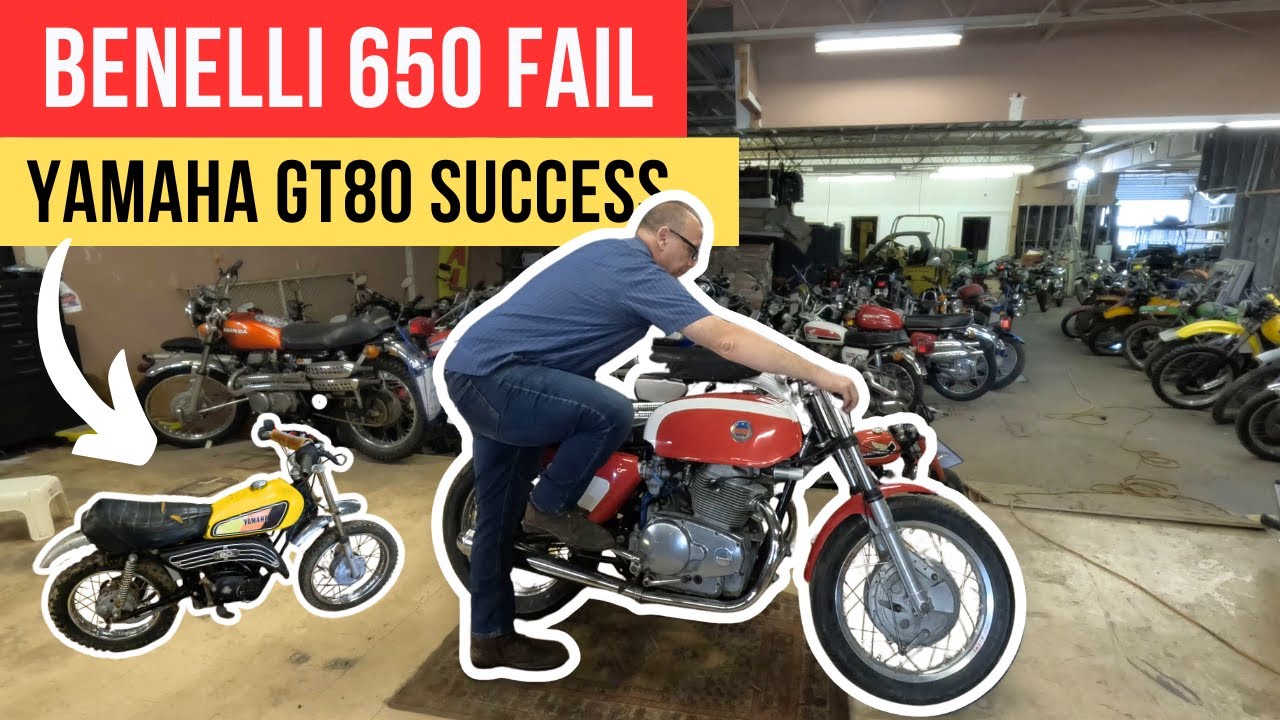 YouTube post by @motorcyclerewind for Rabaconda. Caption reads: The Benelli Broke My Knee… So We Freed a Seized....