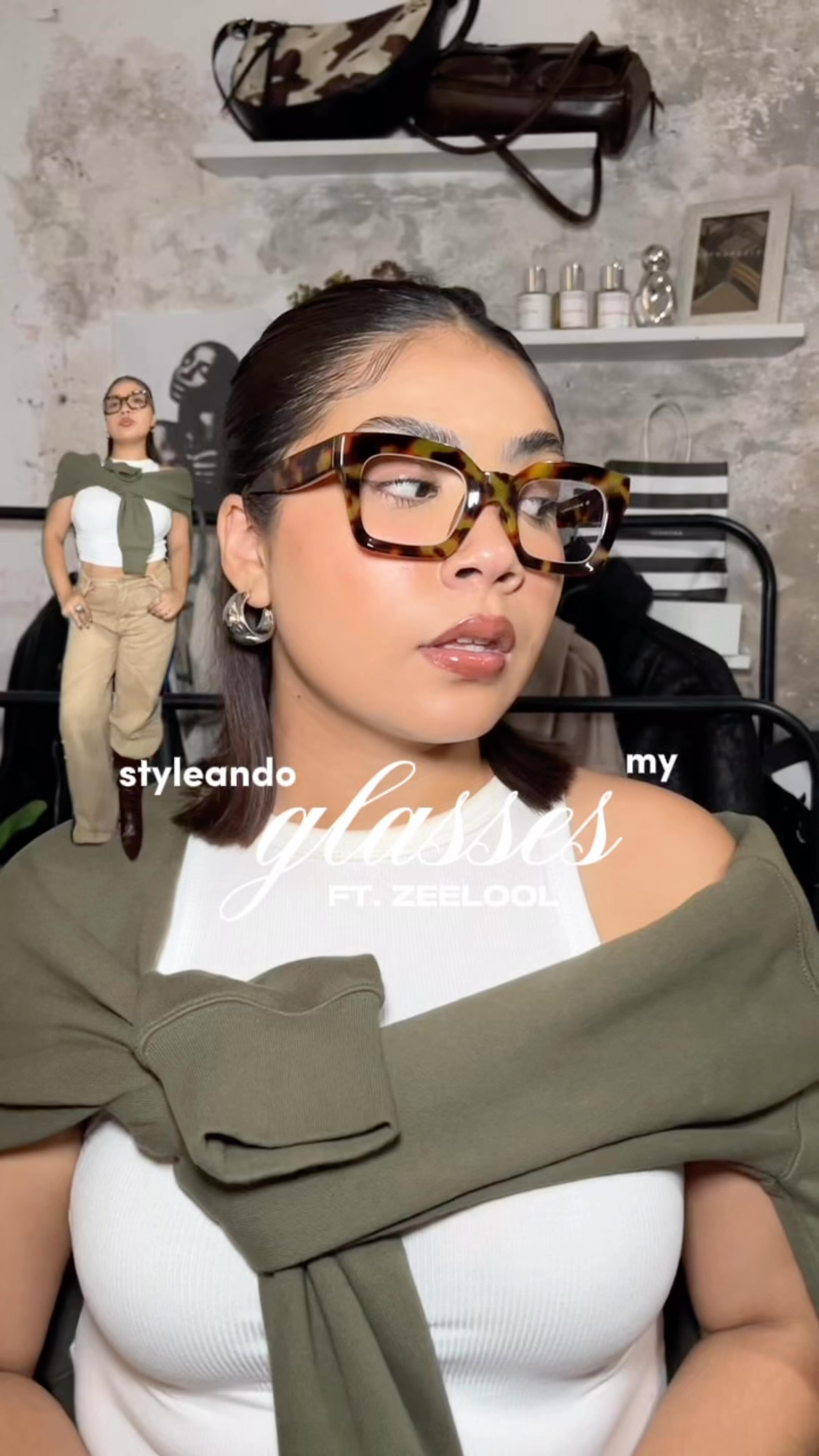 Instagram post by @kenniavianey for Zeelool. Caption reads: New glasses of @zeelool 🧸  10% “....