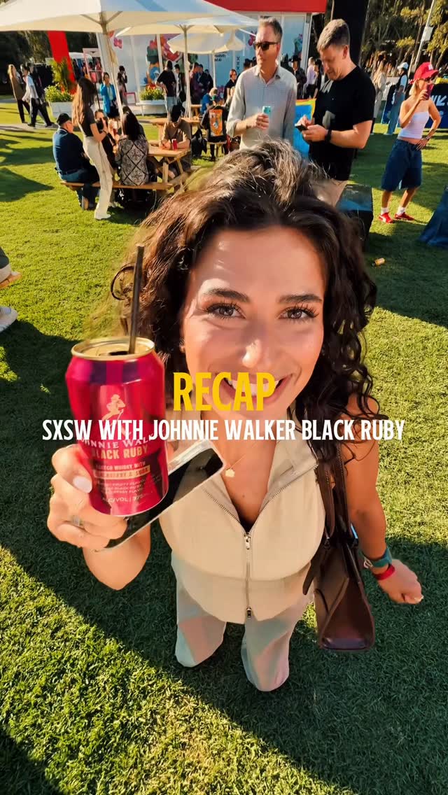 Instagram post by @austenbugeja for Johnnie Walker. Caption reads: music, good people and @johnniewalker Black Ruby.....