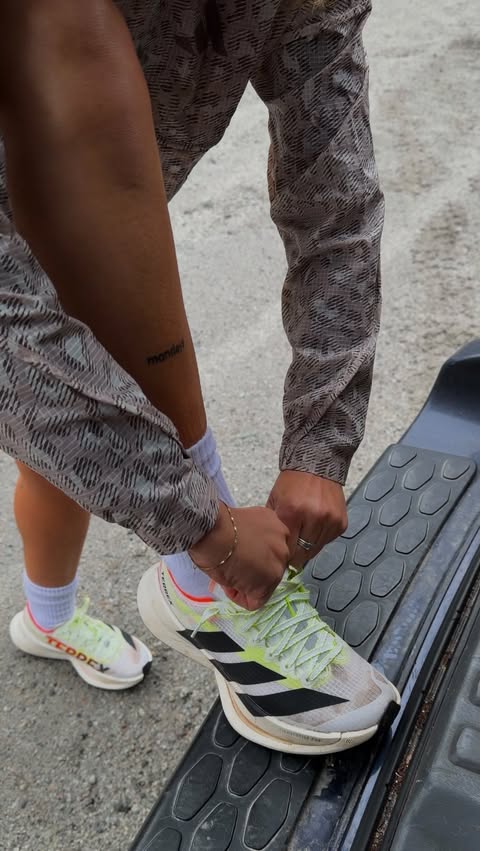 Instagram post by @veronicaskye for adidas TERREX. Caption reads: You guys know I live in my @adidasterrex — I ran....