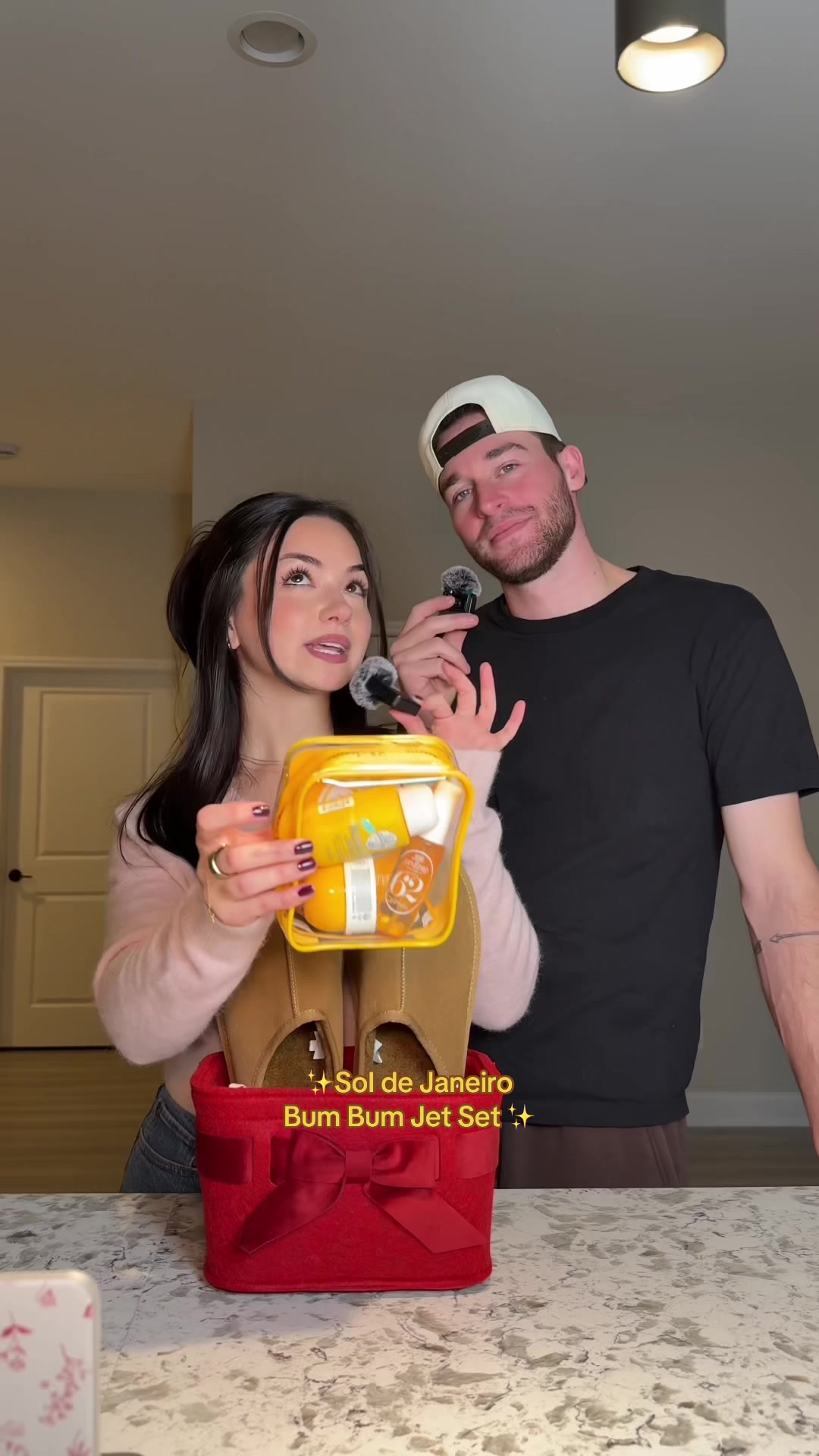 TikTok post by @angelac0123 for Sol de Janeiro. Caption reads: #soldejaneiropartner Do you think Pops will like....