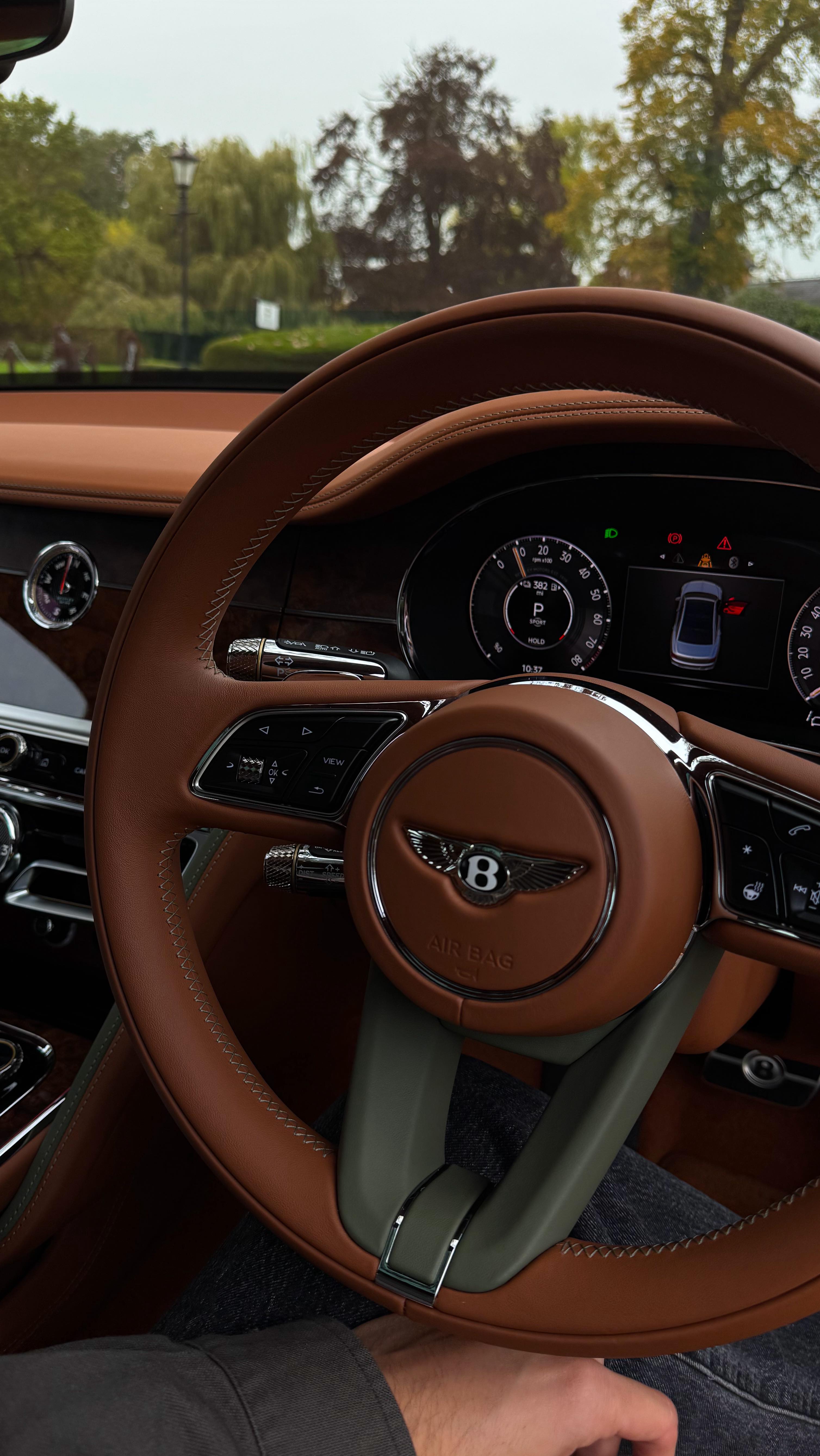 Instagram post by @danydrives for Bentley Motors. Caption reads: Flying B❤️‍🔥....