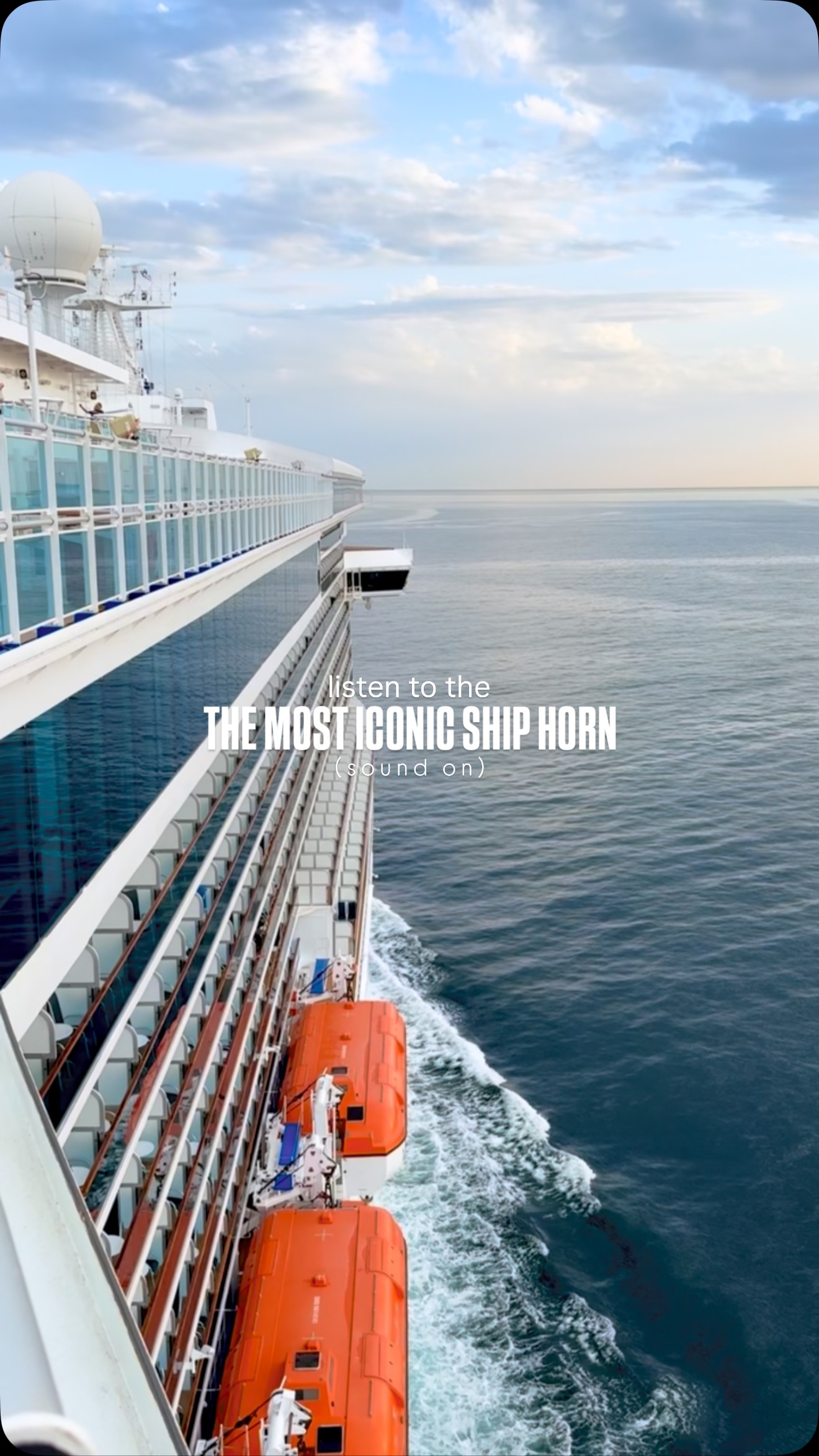 Instagram post by @cruiseshipparadise for Princess Cruises. Caption reads: 💙 Did you know some cruise lines have musical....