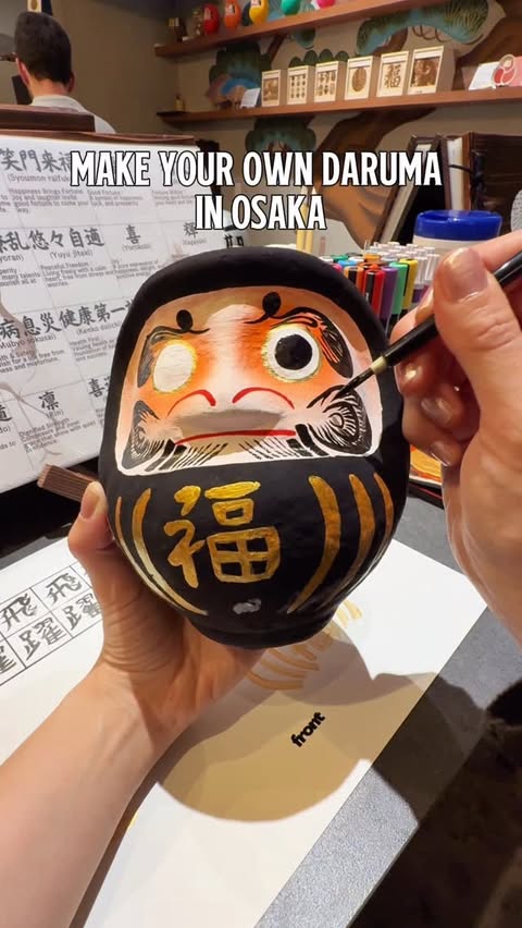 Instagram post by @naomikatoo for Klook. Caption reads: A meaningful souvenir from Osaka 🥰
Daruma dolls....