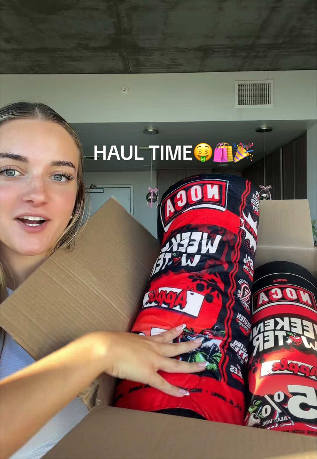 TikTok post by @hayreedd for Amazon Influencer ID. Caption reads: FRIYAY HAUL🤑🛍️🎉 lmk if you guys want more of....