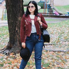 Instagram post by @olfakaabi for Pimkie. Caption reads: Total look @pimkie__tunisie__ 😍 What's your....