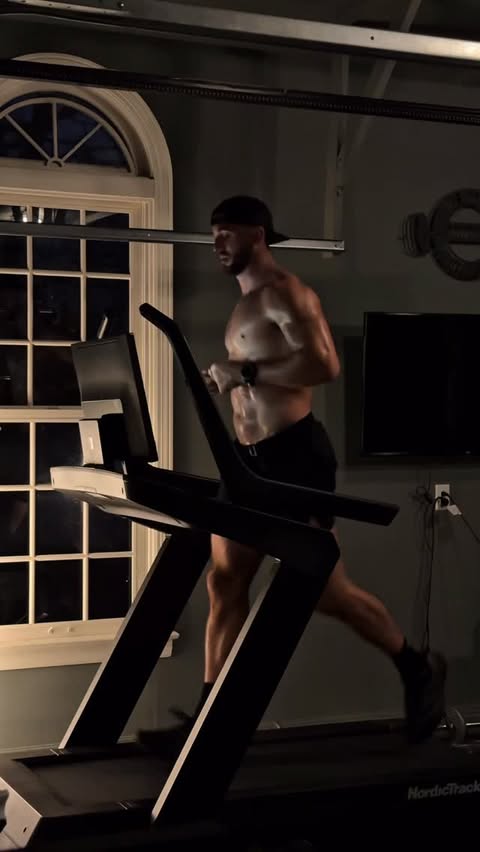 Instagram post by @nickwalkerfitness for NordicTrack. Caption reads: [...] at sea level… 😂 It’s a good thing....