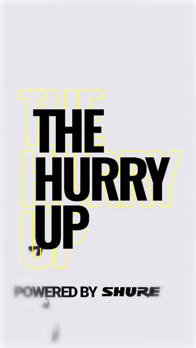Instagram post by @ashbyrnehansen for Shure. Caption reads: [...] New episode of ‘The Hurry Up powered by....