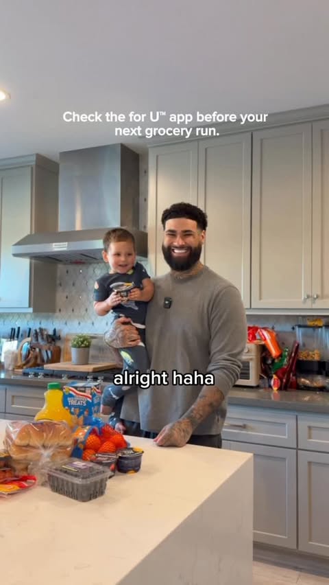 Instagram post by @ronniebanks for Safeway. Caption reads: [...] products add up fast 🙌 #Ad #SafewayPartner....