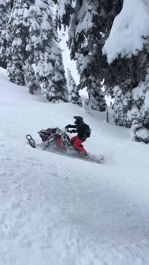 Instagram post by @hayden_throop for Ski-Doo. Caption reads: This @skidoo turbo r is so fast, absolutely....