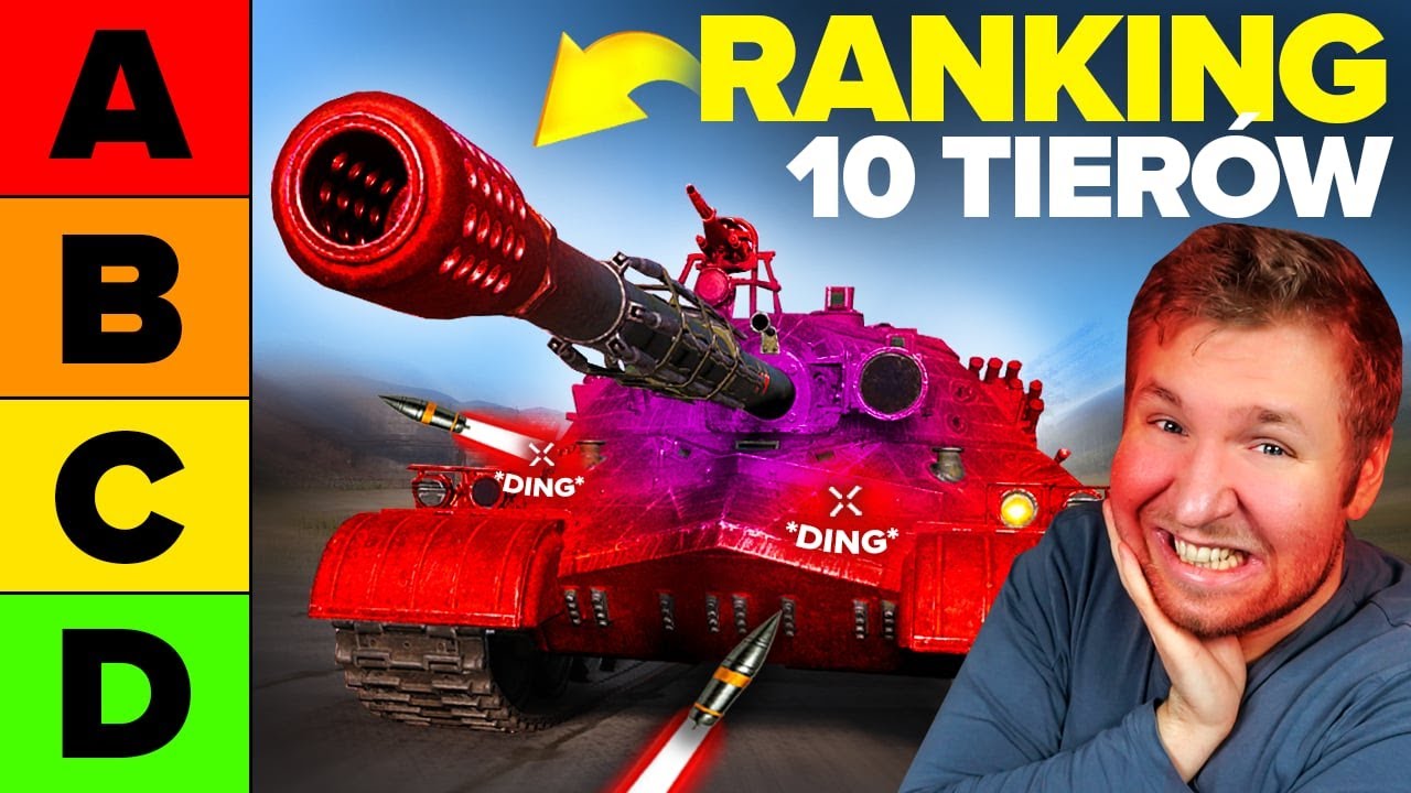 YouTube post by @newmulti2k for Media Expert. Caption reads: TIER 10 TANK RANKING | GET A FREE OVER-THROUGH....