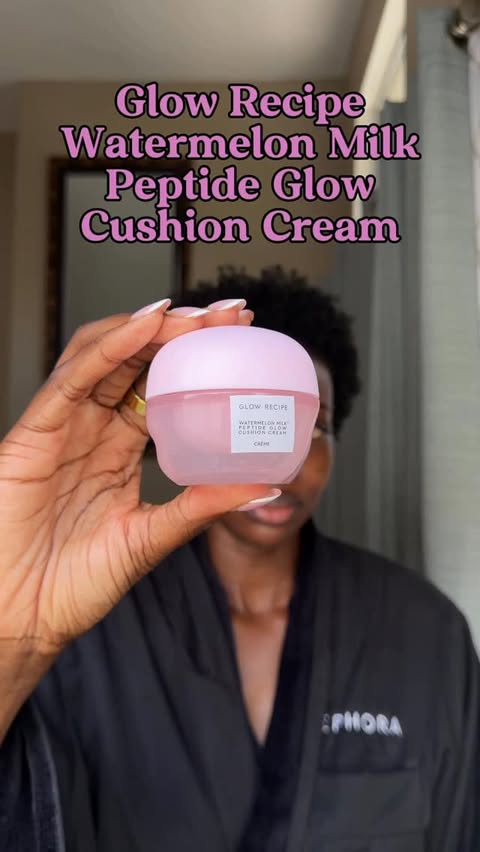 Instagram post by @drphia for Glow Recipe. Caption reads: [...] for pillow-soft, bouncy skin: the....