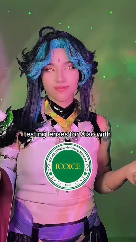 Instagram post by @speaksoft_ly for ICOICE. Caption reads: Testing lenses for Xiao with @icoice.official....