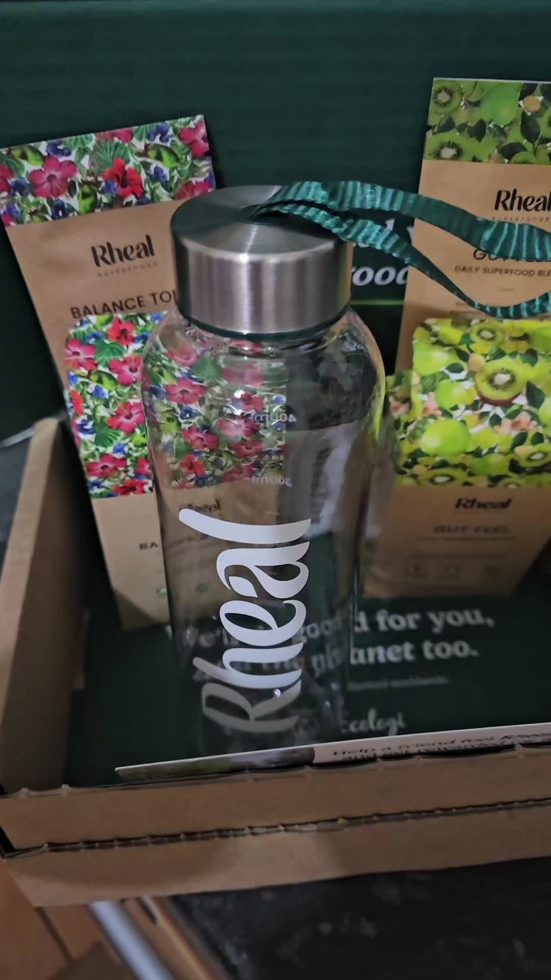 TikTok post by @carol.irish for Rheal Superfoods. Caption reads: we are mad about @Rheal Superfoods #tiktokshop....