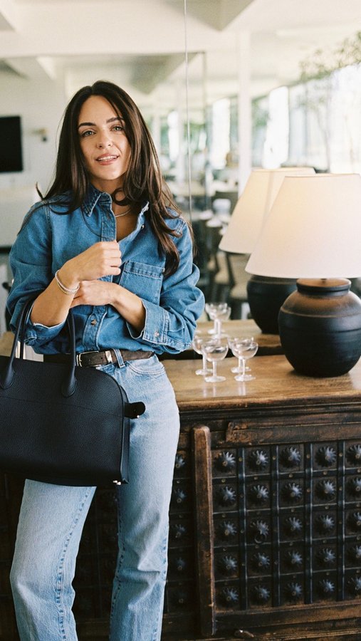 Instagram post by an influencer for Levi's. Caption reads: [...] closet staple - a good pair of @levis....