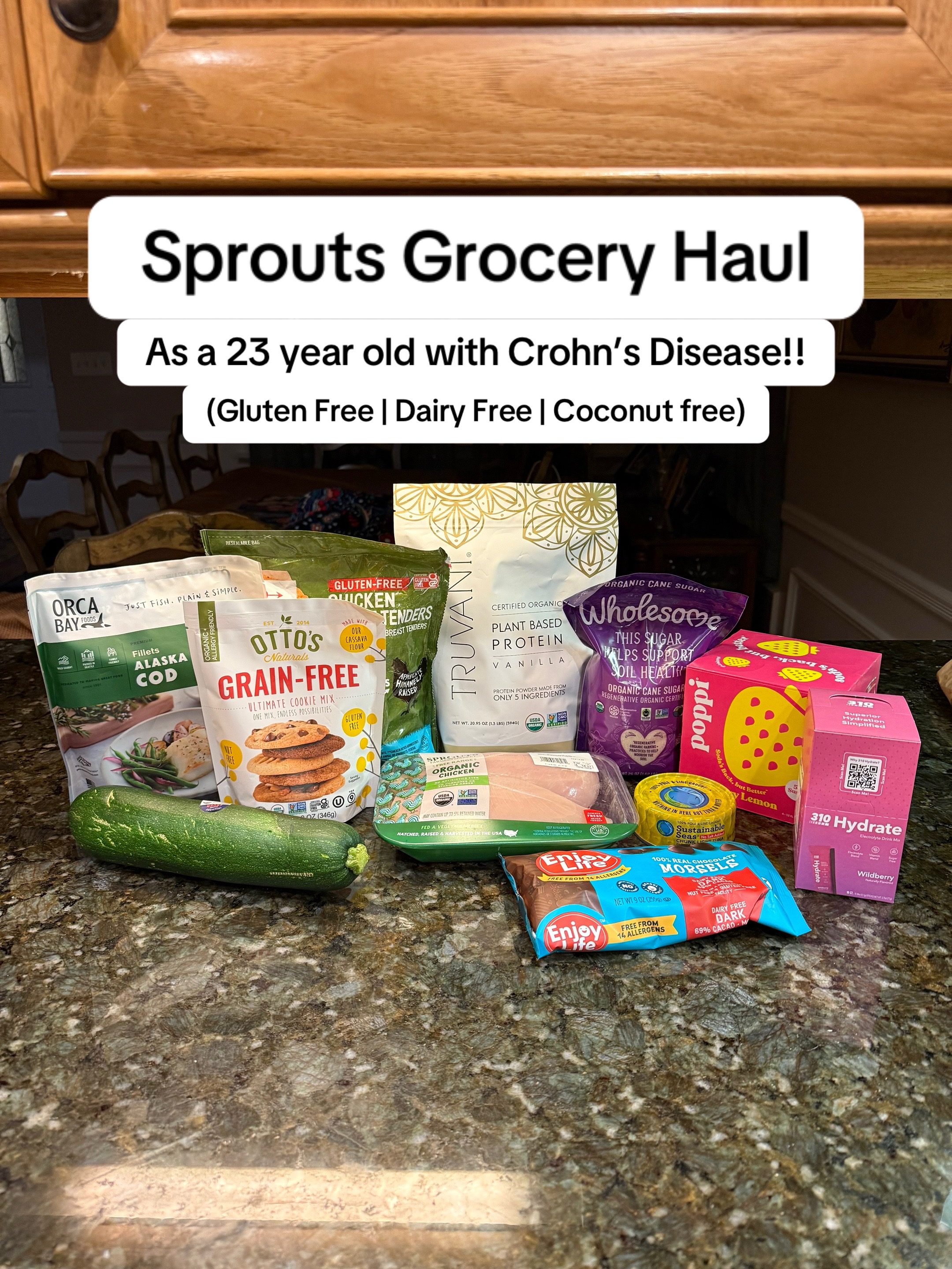 TikTok post by @jill_paladino for Truvani. Caption reads: [...] @drinkpoppi @Applegate @Truvani @Otto’s....