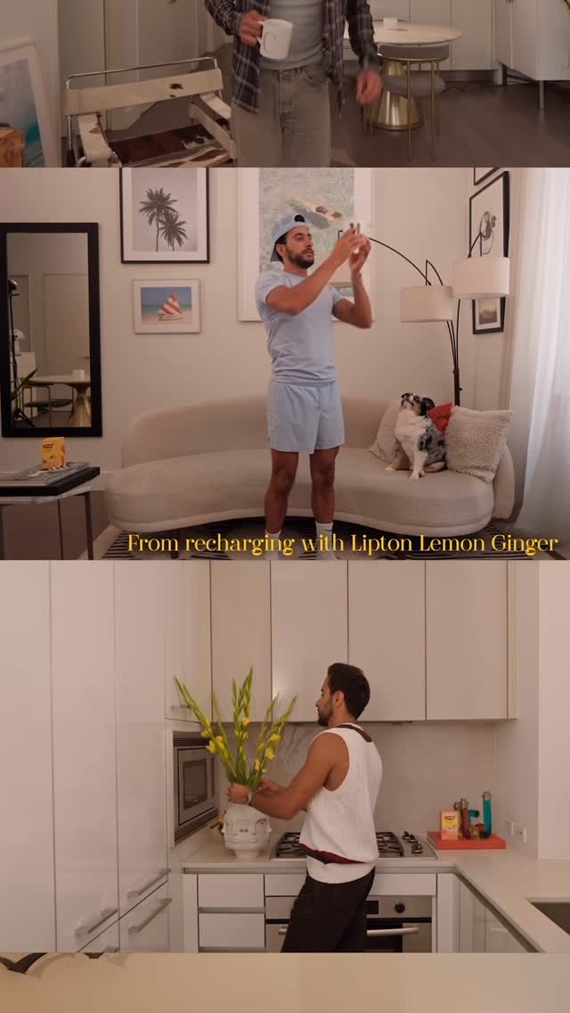 Instagram post by @moti for Lipton. Caption reads: Lipton recently launched a line of Fruit & [...].