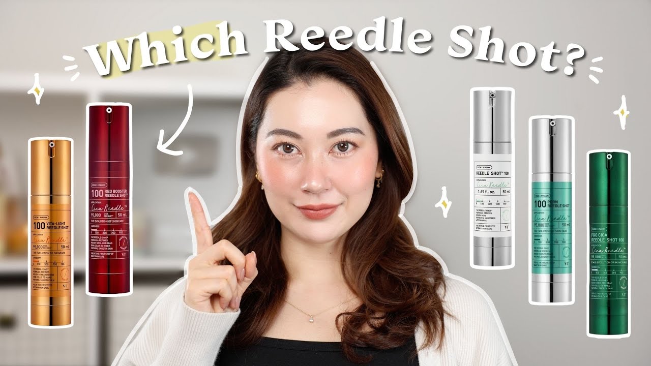 YouTube post by @TinaTanakaHarris for Wishtrend. Caption reads: Texture? Hyperpigmentation? Aging? How to choose....