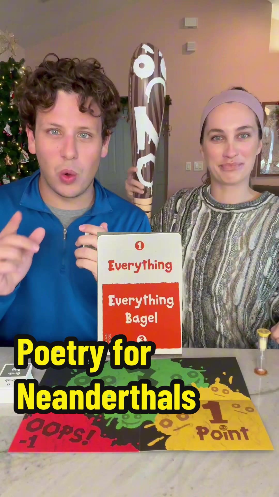 TikTok post by @michael.dicostanzo for Exploding Kittens. Caption reads: [...] this game starts 🥲 #ekpartner @Exploding....