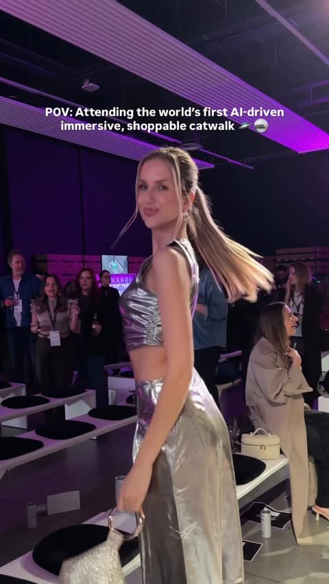 Instagram post by @georgiameacham for Topshop. Caption reads: An evening w/ @topshop… had the best evening in....