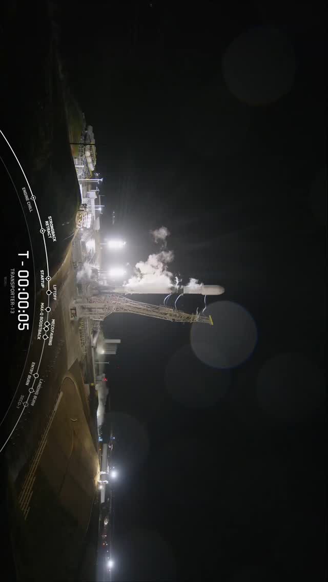Instagram post by @space_new_horizons for SpaceX. Caption reads: [...] ✅ - [Information] 🇺🇸 (15 march 2025)....