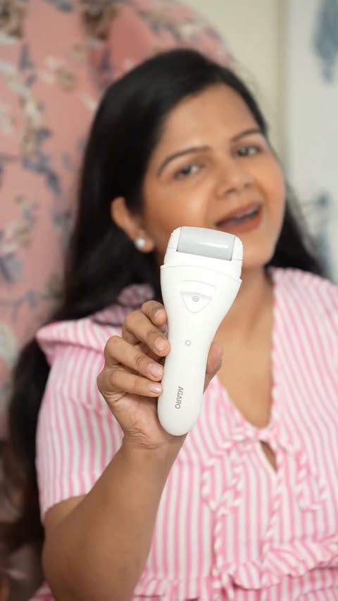 Instagram post by @mishprimadonna for AGARO Lifestyle. Caption reads: #AD Say goodbye to dry, cracked heels! ✨ The AGARO....