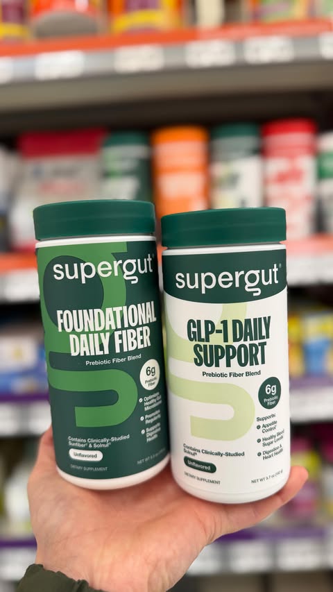 Instagram post by @walmartgems for Supergut. Caption reads: Gut health made simple - and it’s now at Walmart!....