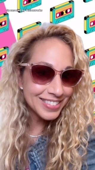 Instagram post by @jeannettekaplun for Visionworks. Caption reads: #ad If you grew up in the 80’s and 90’s, it’s time....