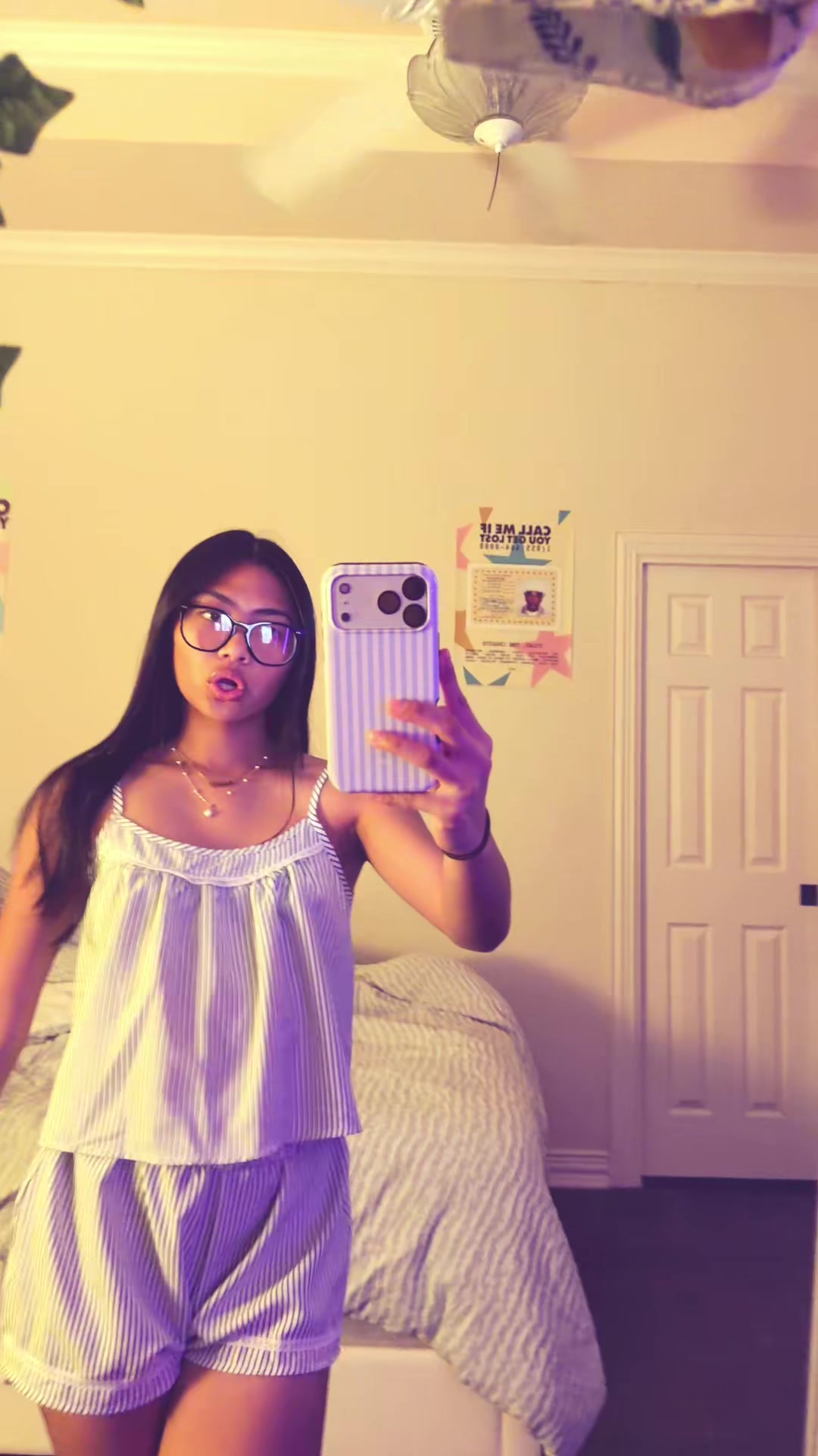 TikTok post by @cardinkiim for Blunt Cases. Caption reads: cute pjs from @Cider | case from @Blunt Cases use....