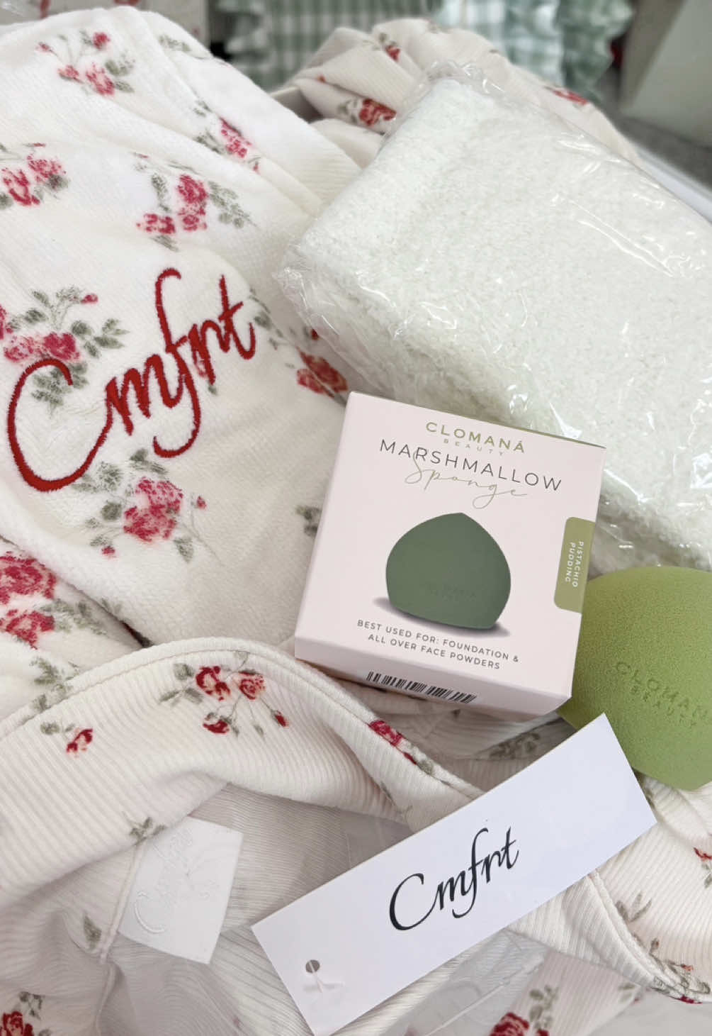 TikTok post by @neutralseverything for Clomaná. Caption reads: [...] best sleepwear you can buy from....