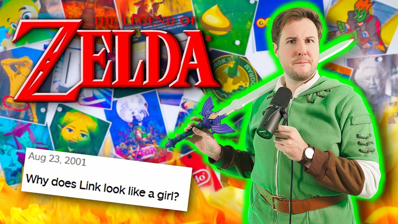 YouTube post by @jakeblennings for Teen Vogue. Caption reads: The War Crimes of the Zelda Community | An....