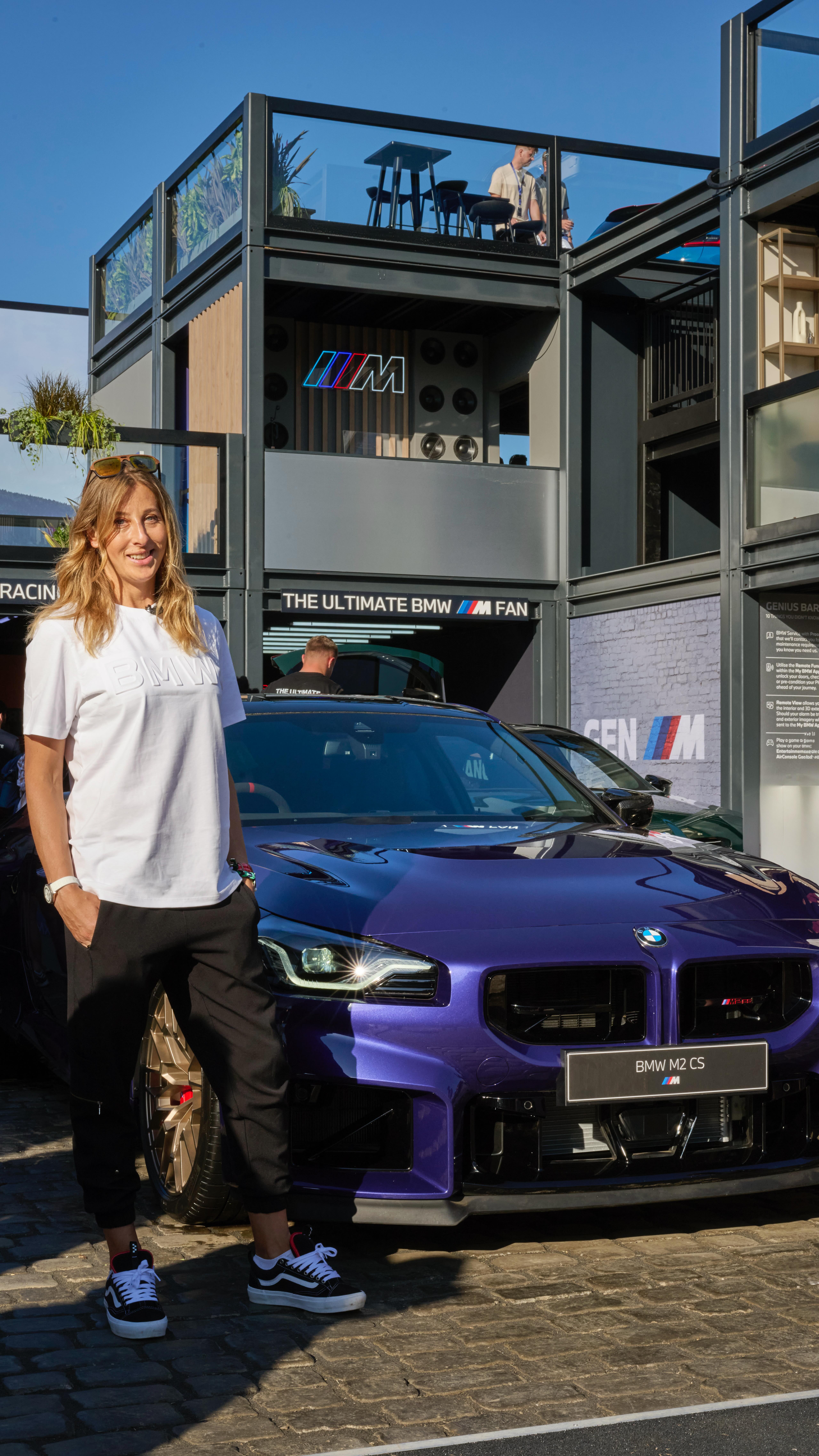 Instagram post by @bmwm for BMW. Caption reads: The new BMW M2 CS has made its mark at Goodwood....