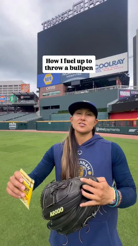 Instagram post by @kelsie_whitmore for Honey Stinger. Caption reads: [...] are an on the go athlete like me,....