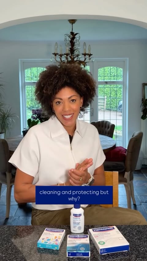 Instagram post by @drzoewilliams for Hansaplast. Caption reads: AD. Your skin is your body’s first line of....