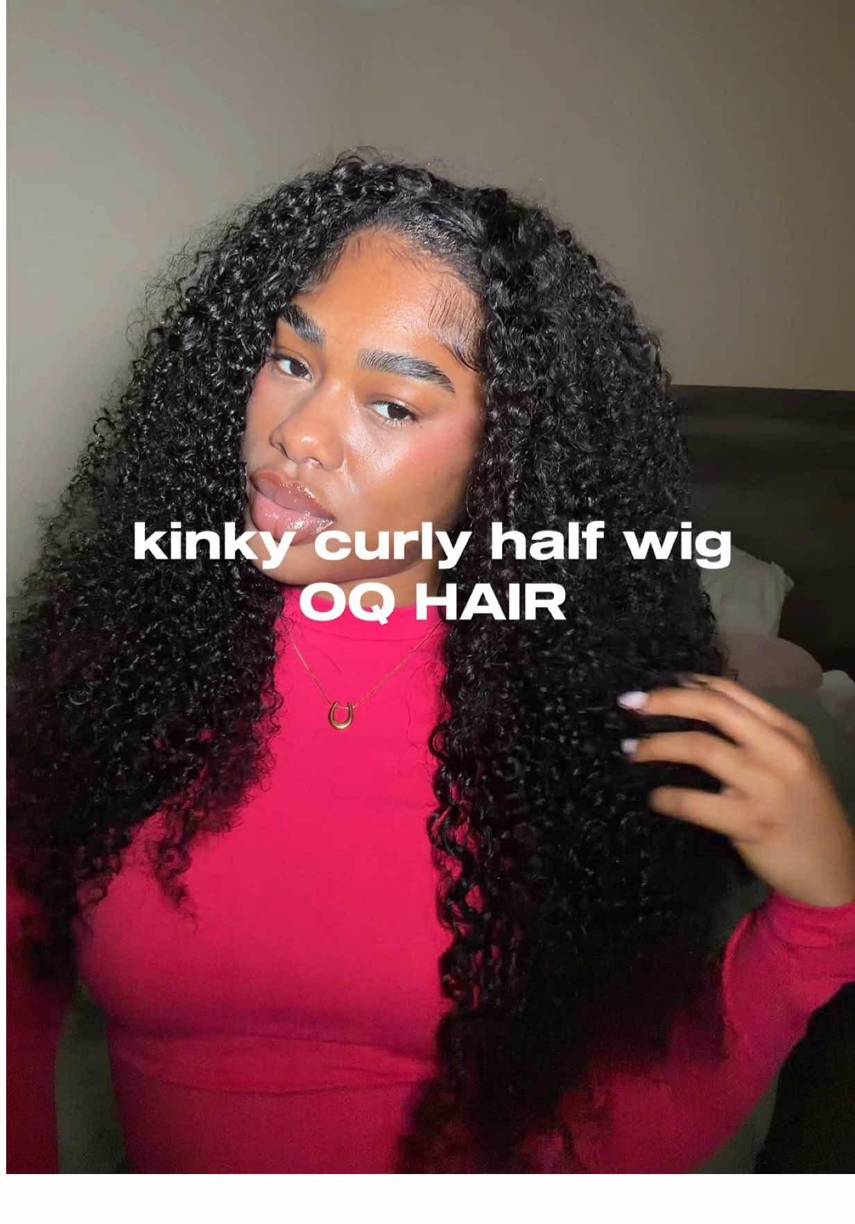 TikTok post by @skylerdenee for OQHAIR. Caption reads: [...] the texture! Keep watching to learn how!  💗....