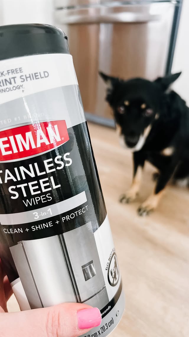 Instagram post by @chaitotherescue for Weiman Products. Caption reads: [...] smudges… gone. I’ve been using....