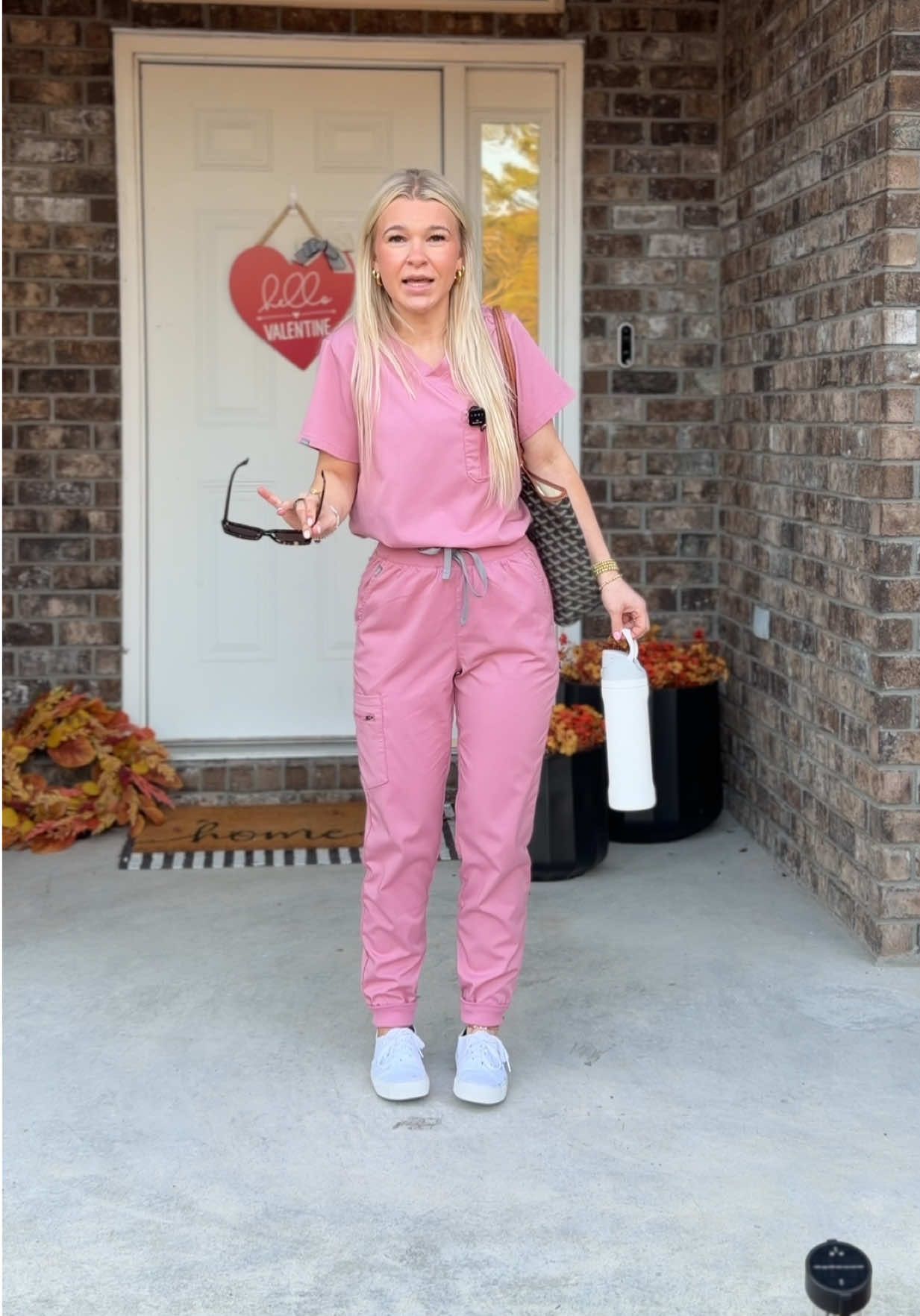 TikTok post by @alissalove_0 for Hanes. Caption reads: these are so good 😍🎀 #hanes #hanesscrubs....